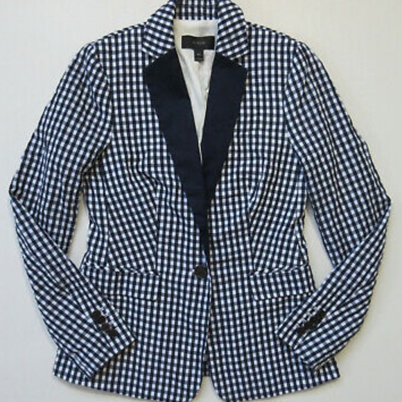 Gingham blazer by JCrew sz 4 - Picture 2 of 8